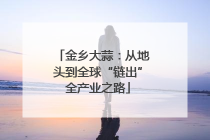 金乡大蒜：从地头到全球“链出”全产业之路