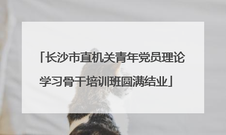 长沙市直机关青年党员理论学习骨干培训班圆满结业