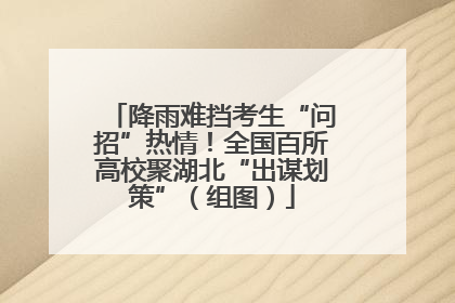 降雨难挡考生“问招”热情！全国百所高校聚湖北“出谋划策”（组图）