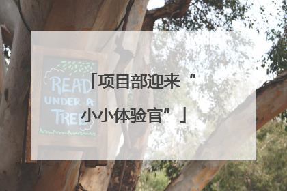 项目部迎来“小小体验官”