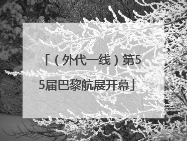 （外代一线）第55届巴黎航展开幕