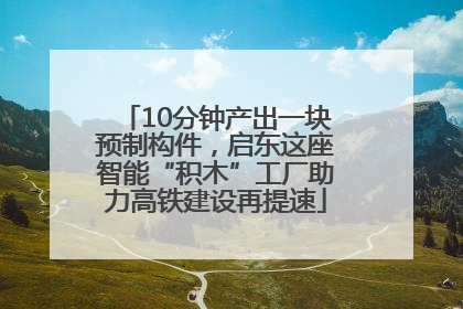 10分钟产出一块预制构件，启东这座智能“积木”工厂助力高铁建设再提速