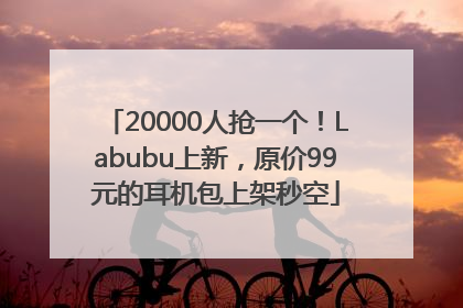 20000人抢一个！Labubu上新，原价99元的耳机包上架秒空