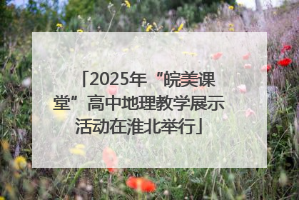 2025年“皖美课堂”高中地理教学展示活动在淮北举行