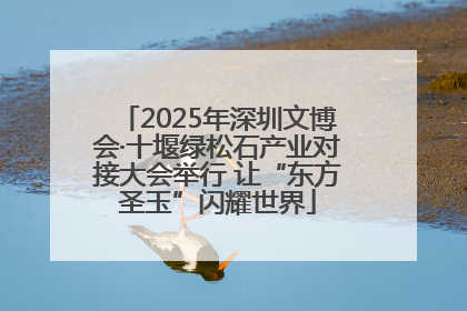 2025年深圳文博会·十堰绿松石产业对接大会举行 让“东方圣玉”闪耀世界