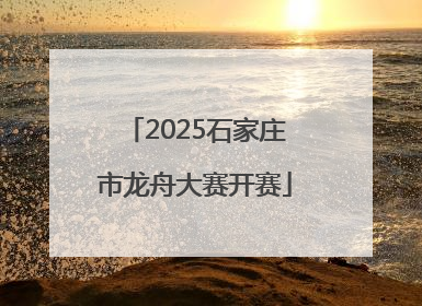 2025石家庄市龙舟大赛开赛