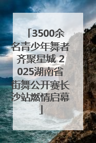 3500余名青少年舞者齐聚星城 2025湖南省街舞公开赛长沙站燃情启幕