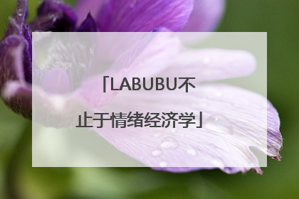 LABUBU不止于情绪经济学
